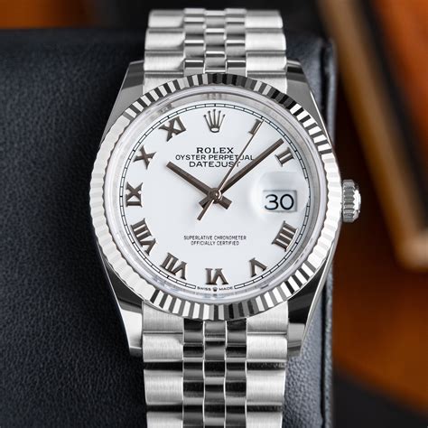 rolex datejust ii white|rolex datejust white dial 36mm.